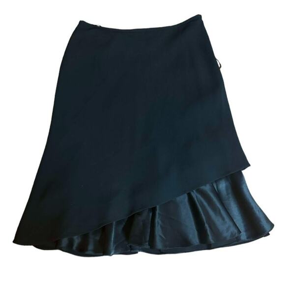 Jones New York Layered Asymmetrical Flowey Midi Skirt Womans Size 14 - Picture 1 of 4